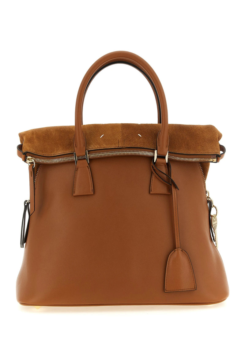 Maison Margiela Satchel Bag in brown, Calfskin Leather