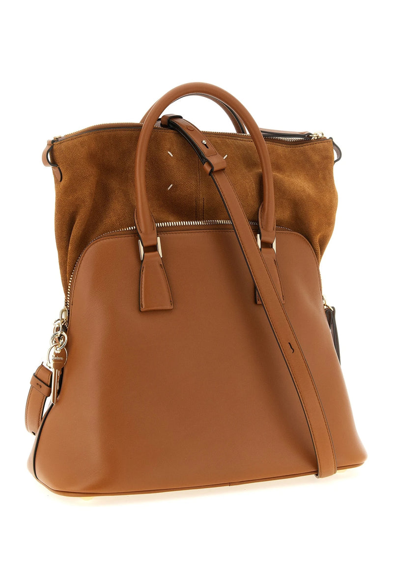 Maison Margiela Satchel Bag in brown, Calfskin Leather — view 2