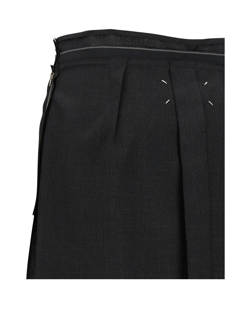 Maison Margiela Skirt in black, Virgin Wool — view 4