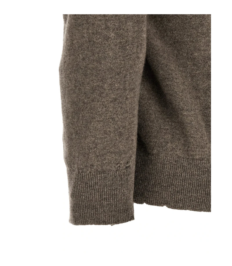 Maison Margiela Sweater in brown, Virgin Wool — view 4