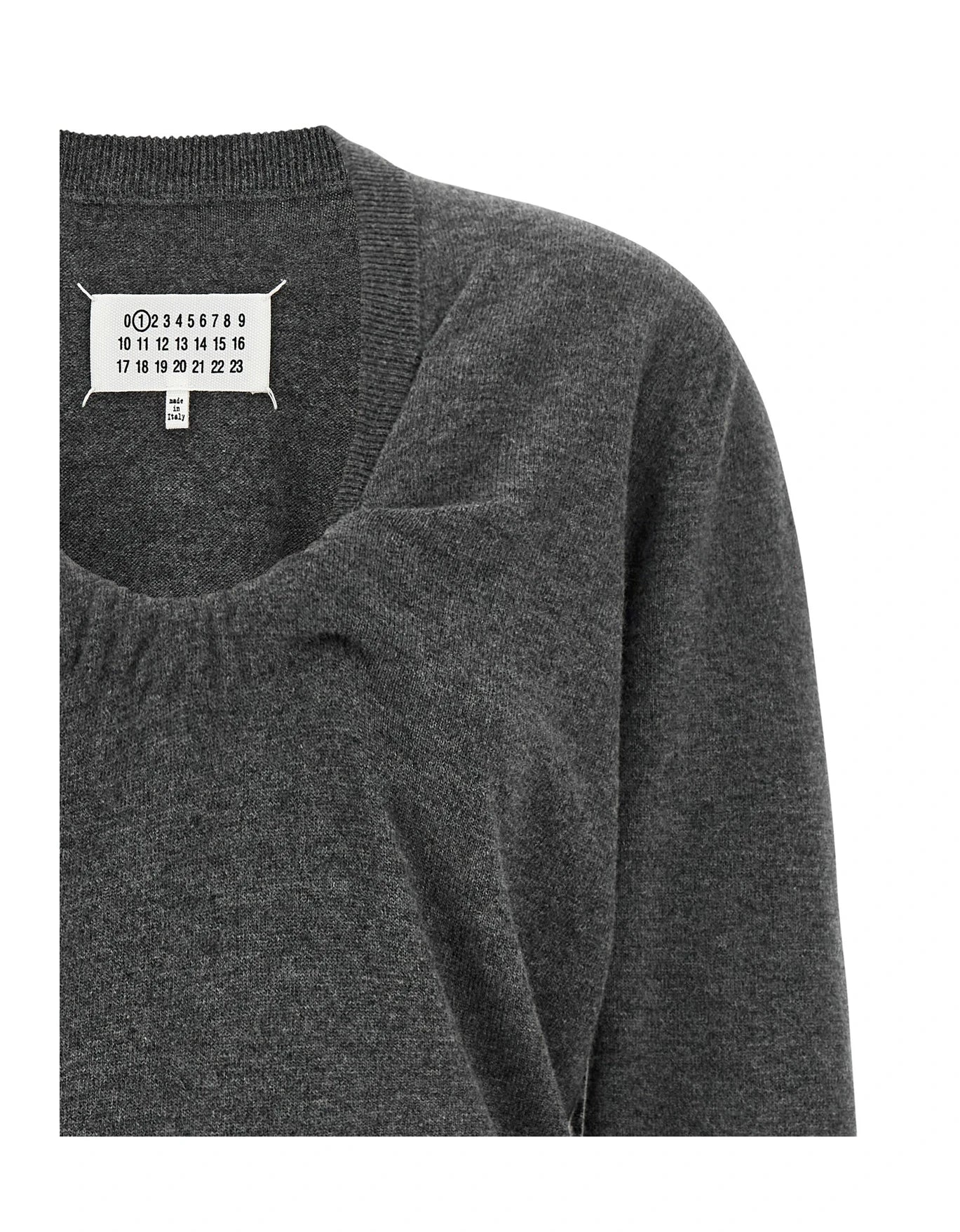 Maison Margiela Sweater in gray, Virgin Wool — view 3