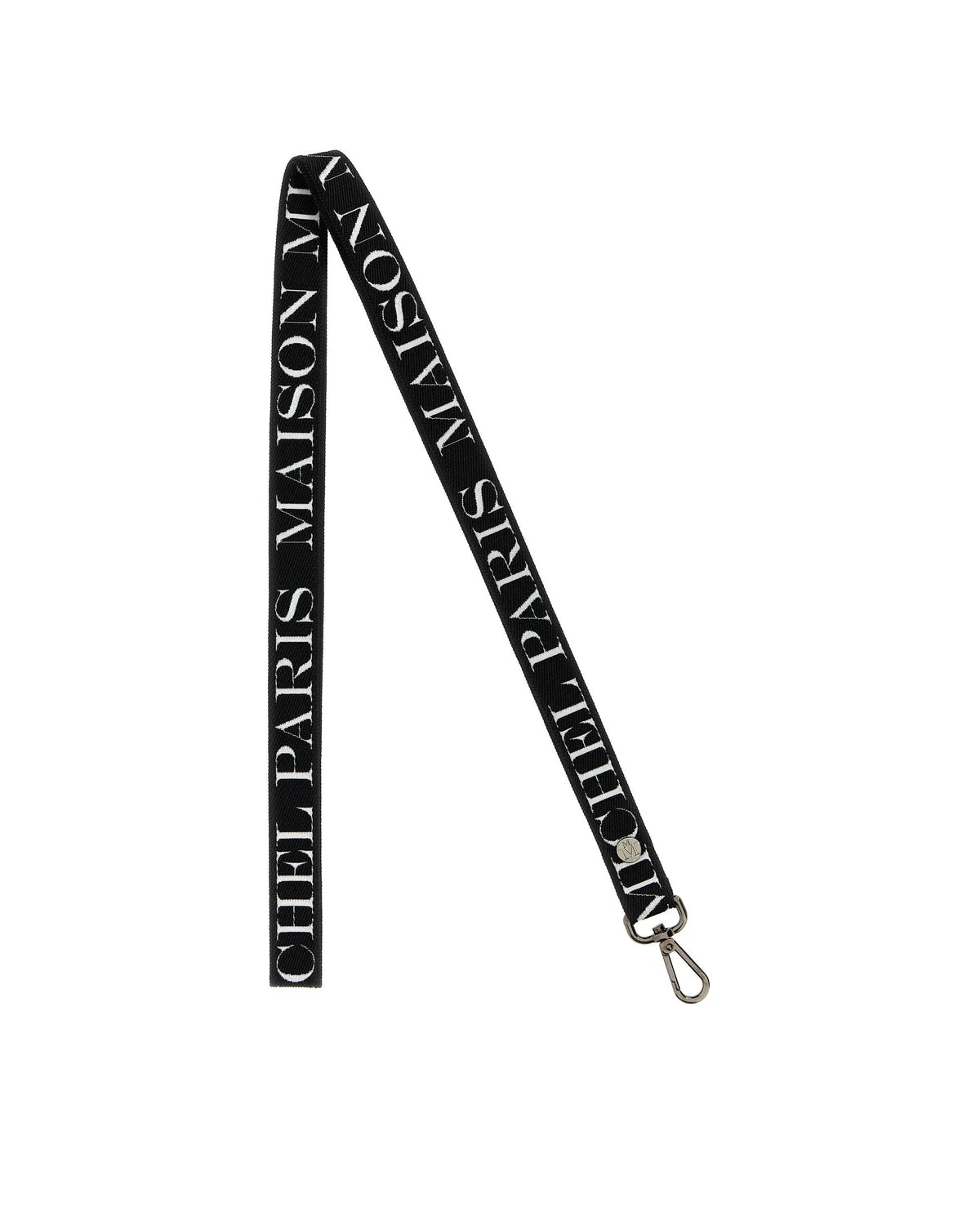 Maison Michel Keychain in black, Cotton