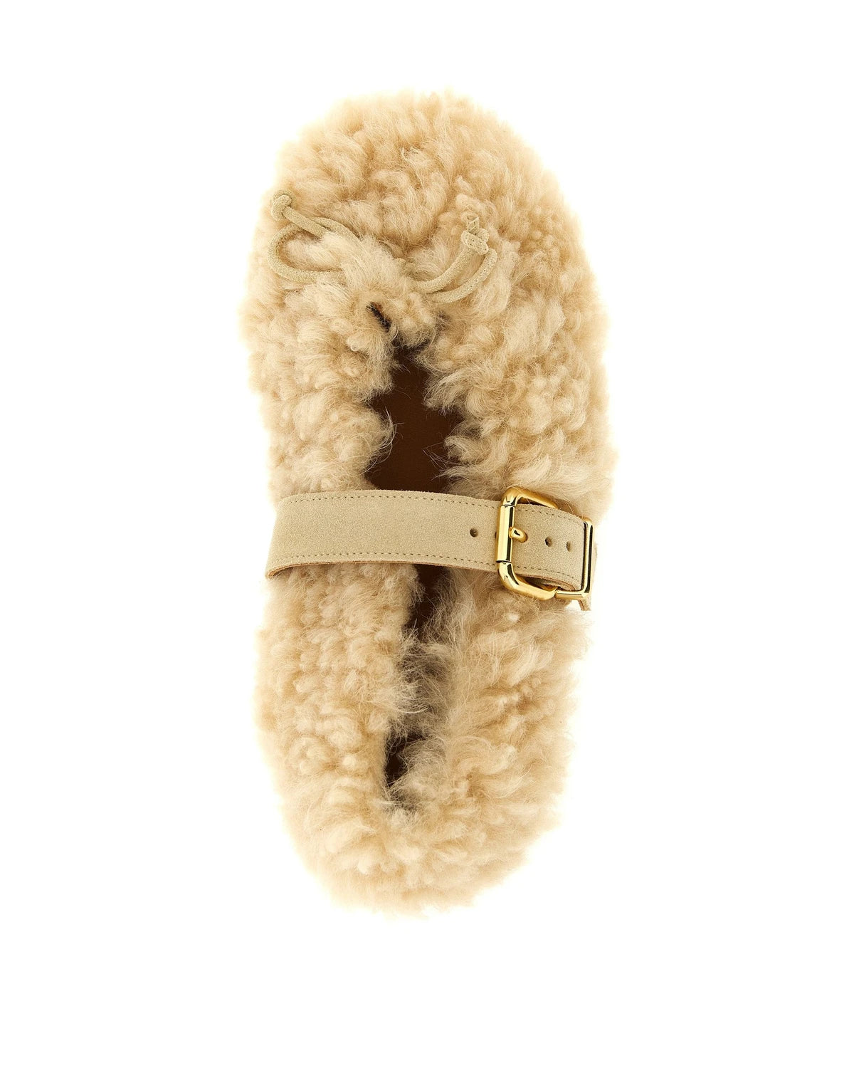 Marni Ballet Flats in beige, Sheepskin Leather — view 4