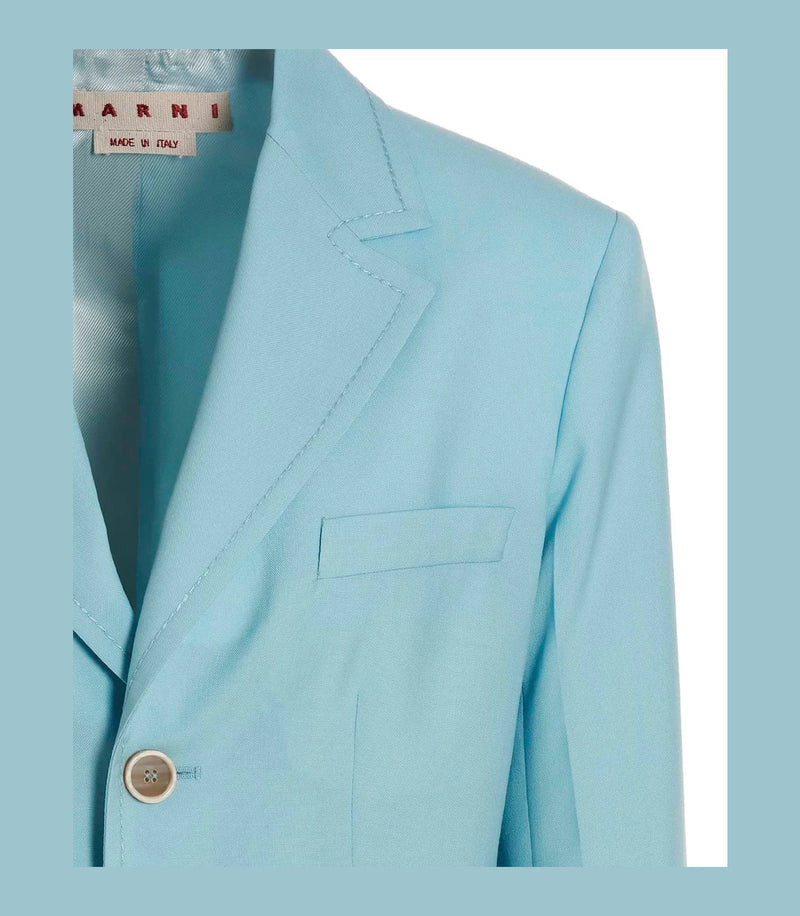 Marni Blazer in blue, Virgin Wool — view 3
