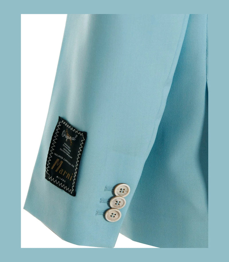 Marni Blazer in blue, Virgin Wool — view 4