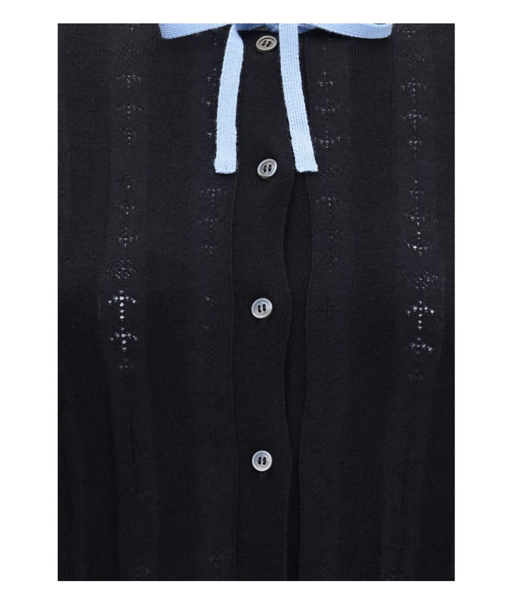 Marni Cardigan in black, Merino Wool — view 3