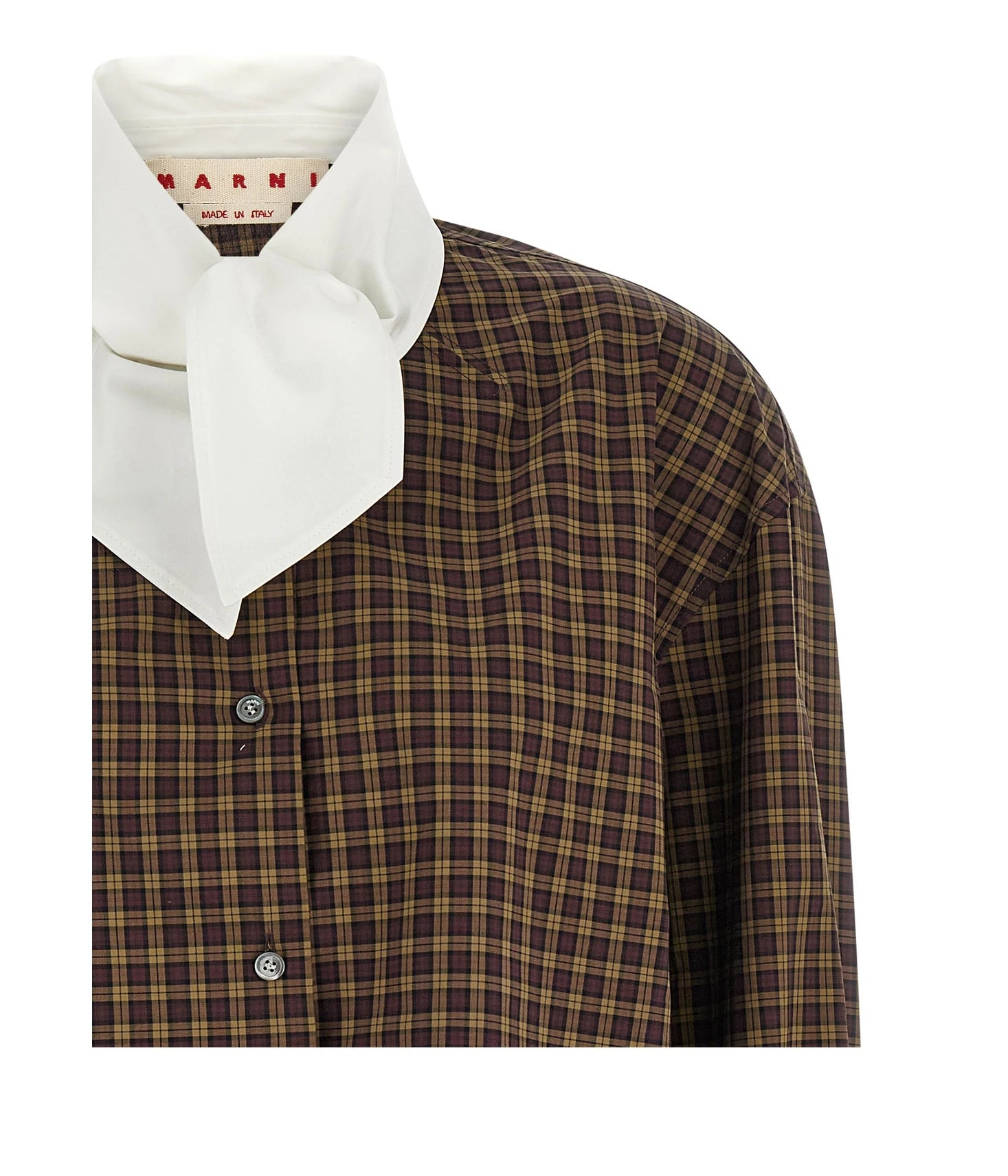 Marni Dress Shirt in brown, Cotton — view 3