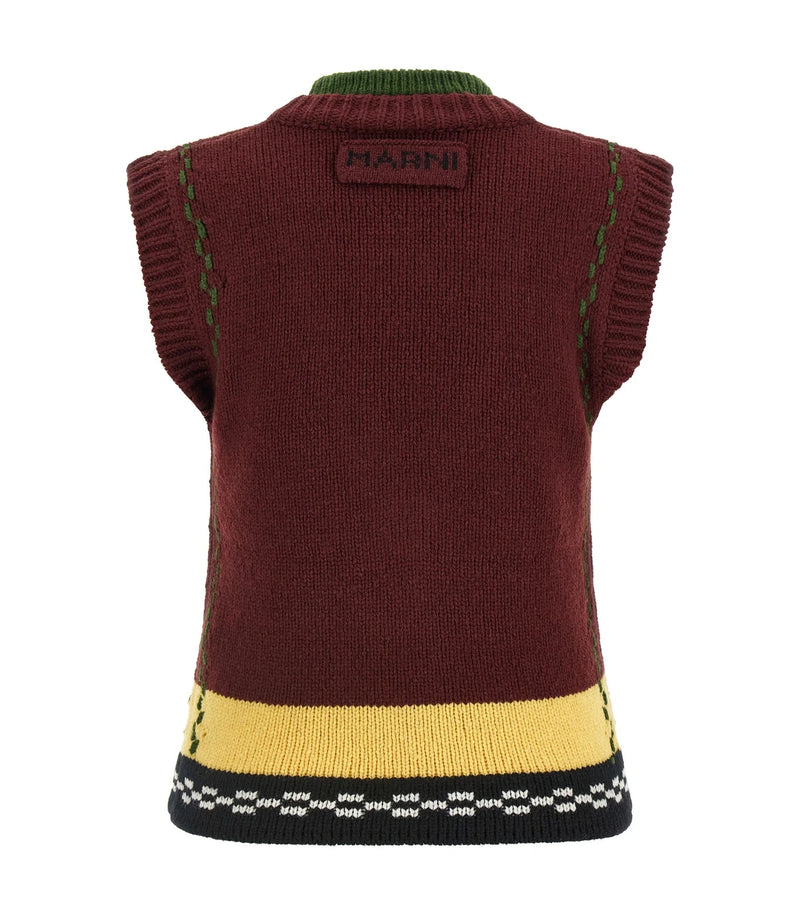 Marni Vest in red, Wool — view 2