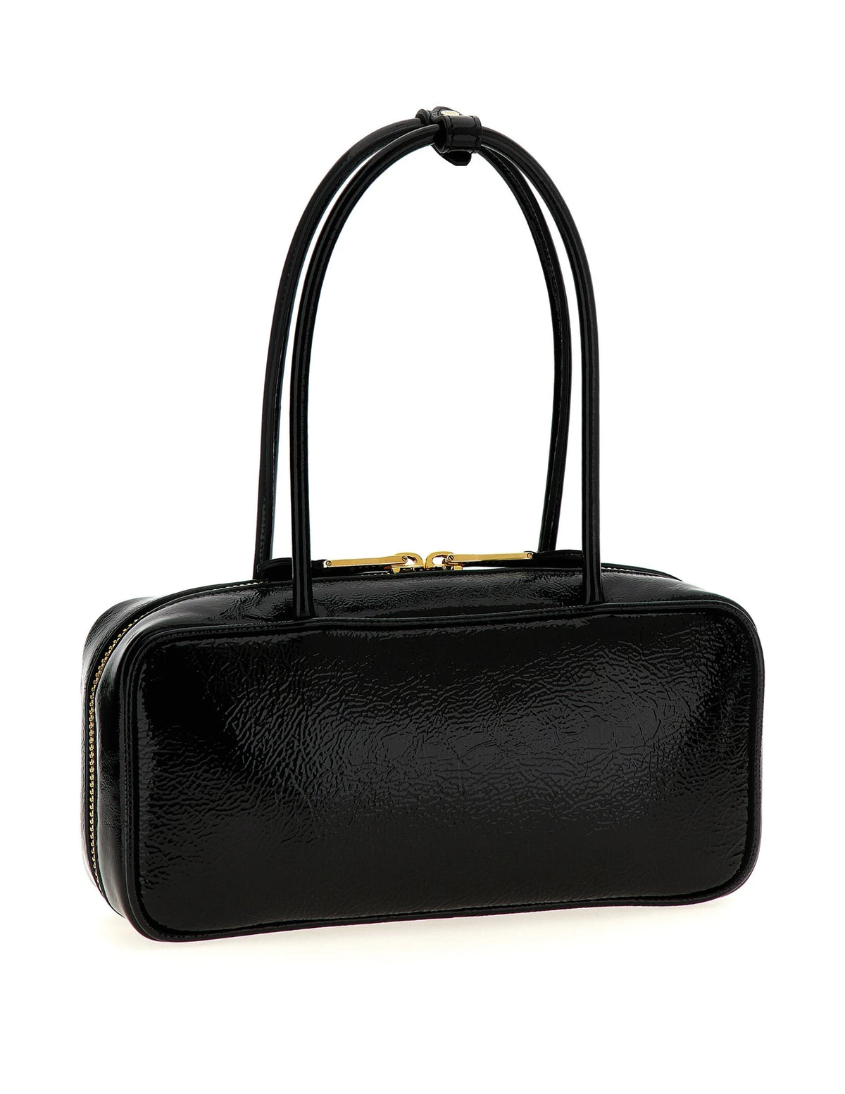Miu Miu Baguette Handbag in black, Lamb Leather — view 2