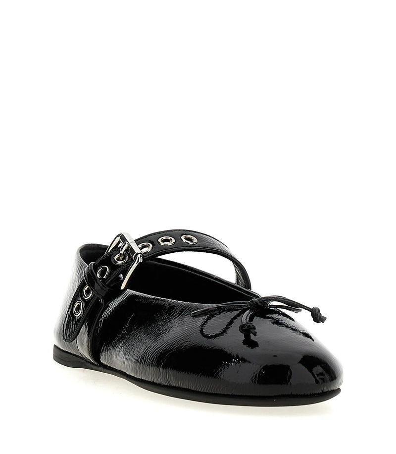 Miu Miu Ballet Flats in black, Calfskin Leather — view 2