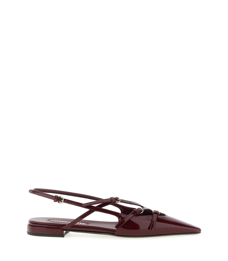 Miu Miu Ballet Flats in red, Calfskin Leather