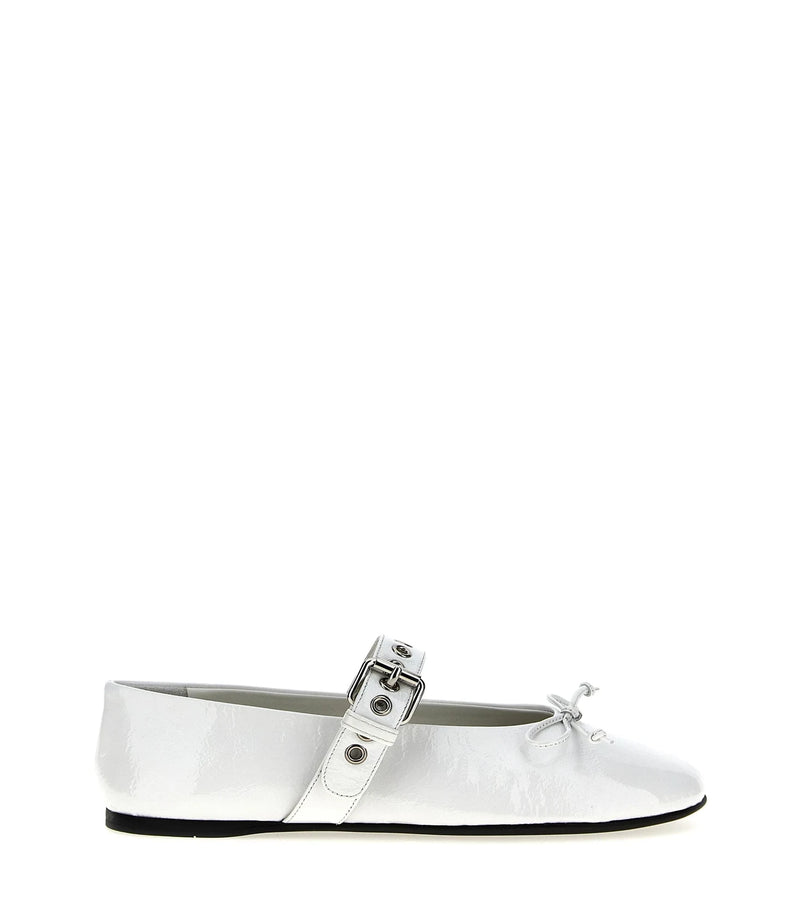 Miu Miu Ballet Flats in white, Calfskin Leather