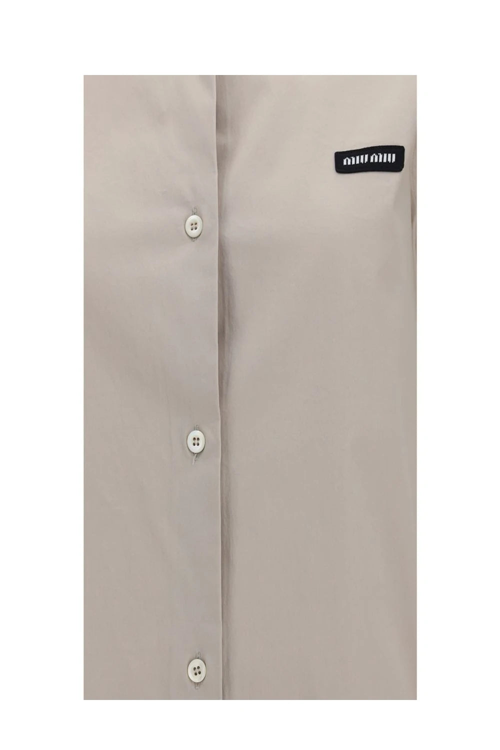 Miu Miu Dress Shirt in gray, Cotton — view 3