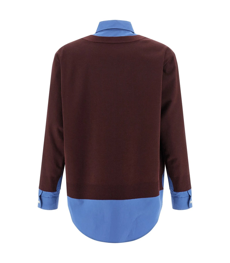 Miu Miu Dress Shirt in multicolor, Virgin Wool — view 2
