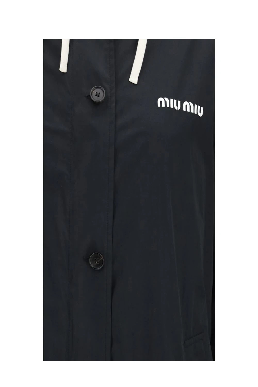 Miu Miu Rain Coat in black, Cotton — view 3
