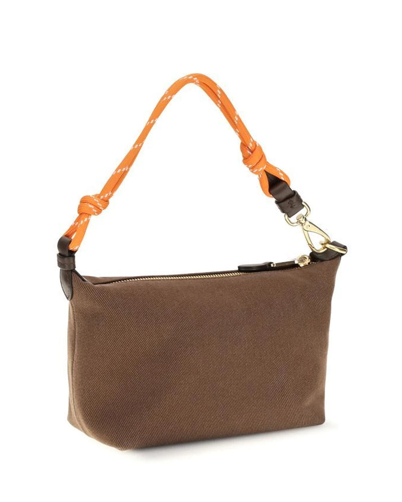 Miu Miu Shoulder Bag in brown, Cotton — view 3