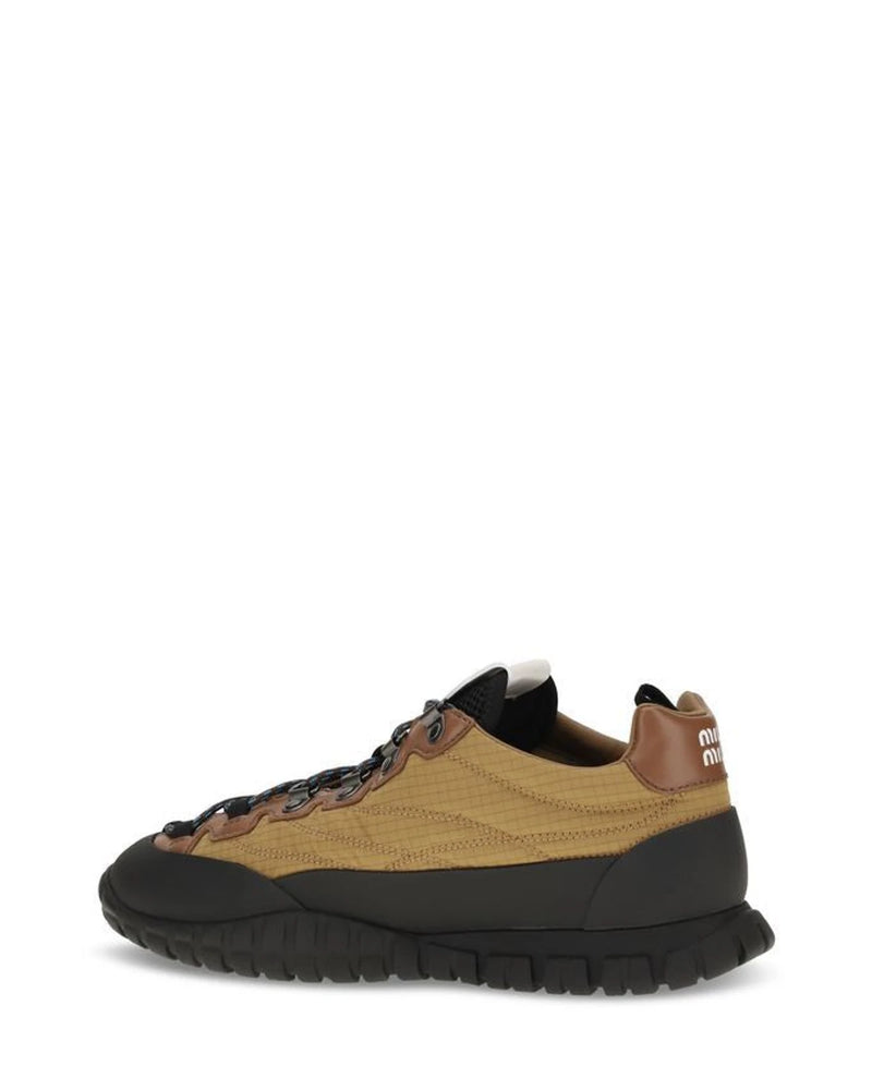 Miu Miu Sneakers in beige, Polyamide — view 3