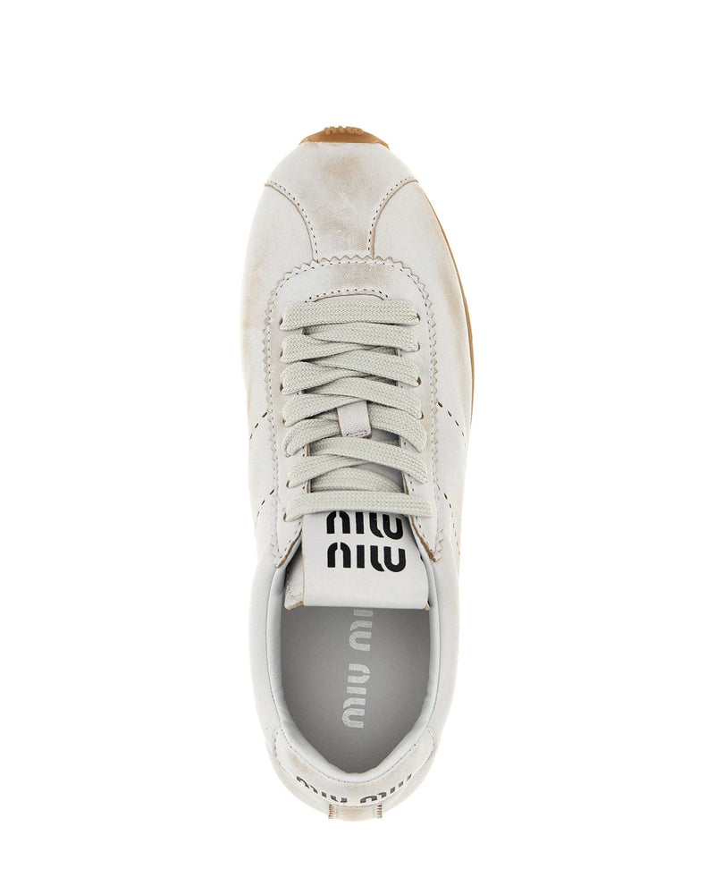 Miu Miu Sneakers in white, Calfskin Leather — view 4