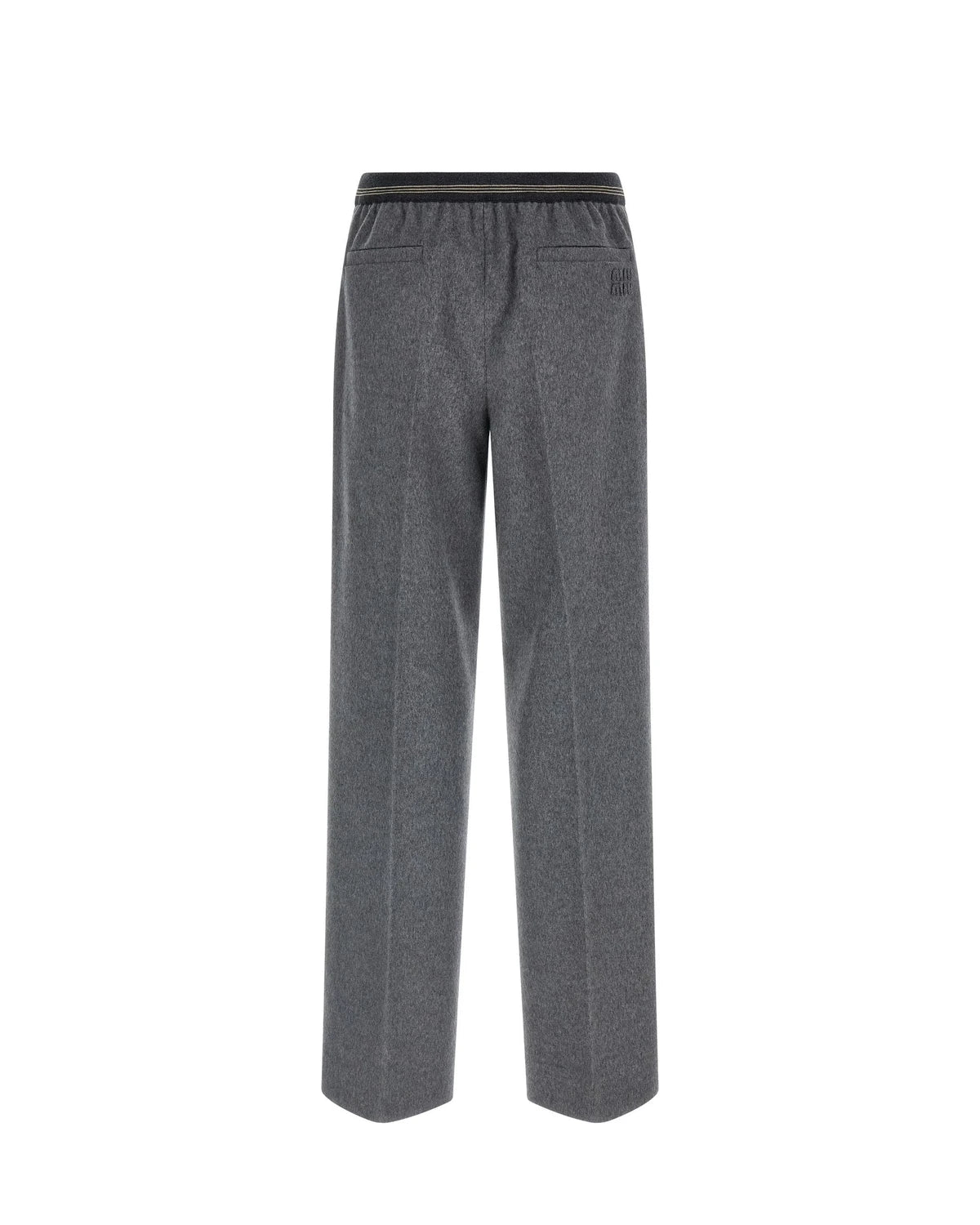 Miu Miu Trouser in gray, Virgin Wool — view 2