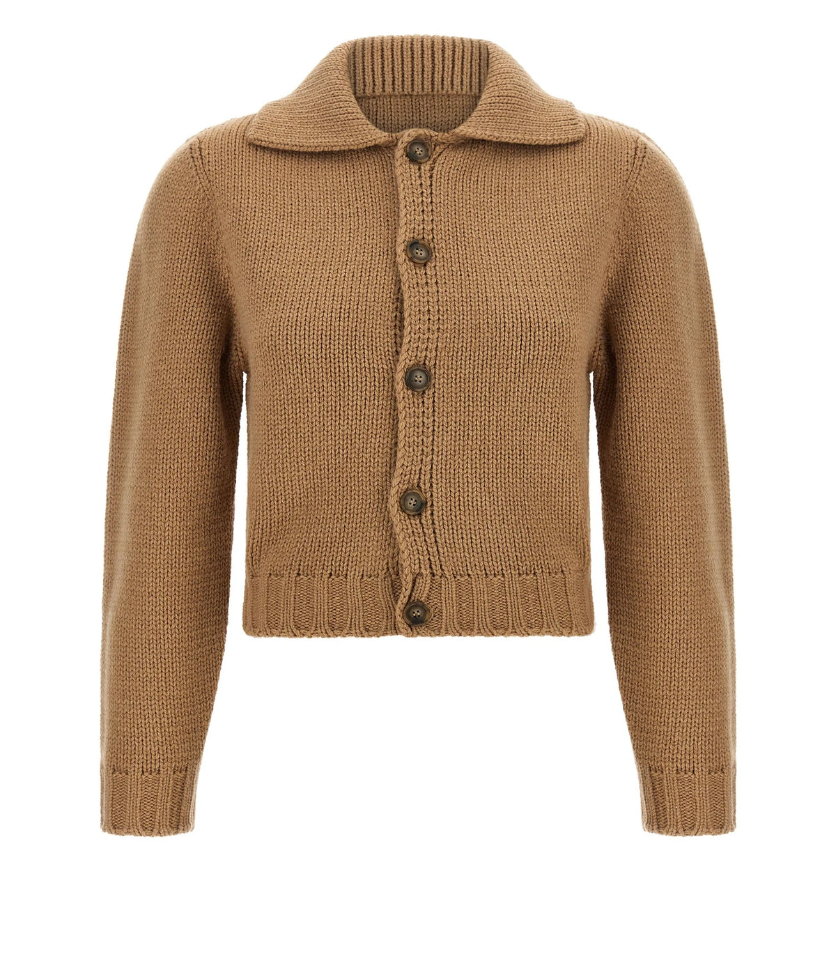 MM6 Maison Margiela Cardigan in beige, Wool
