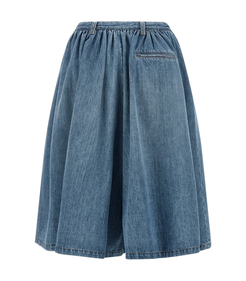 MM6 Maison Margiela Denim Short in blue, Cotton — view 2