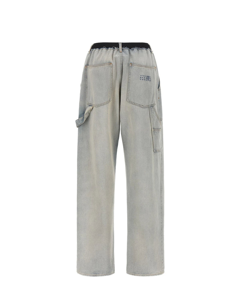 MM6 Maison Margiela Jean in blue, Cotton — view 2