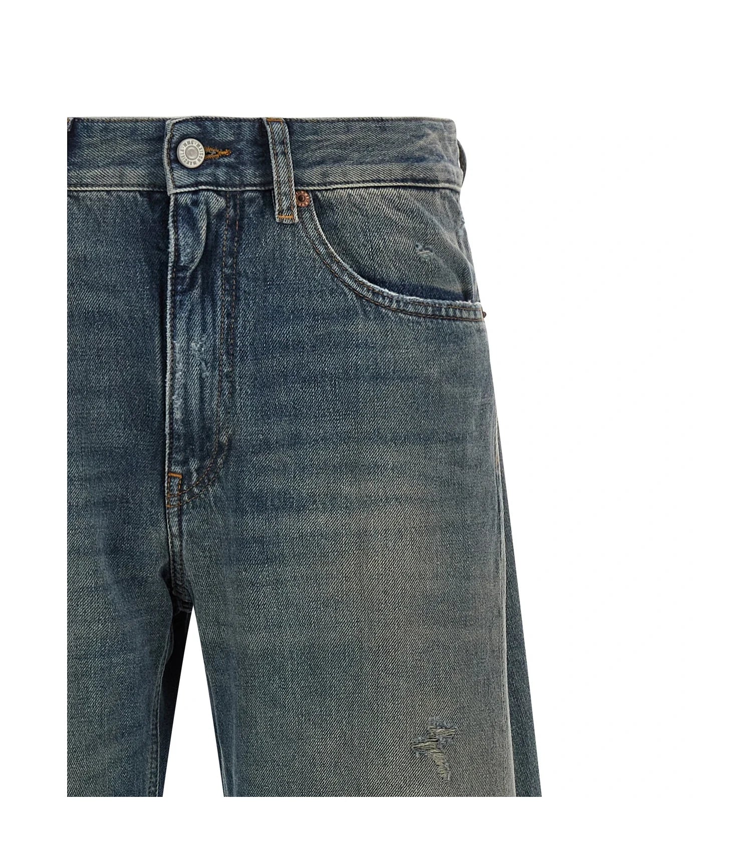 MM6 Maison Margiela Jean in blue, Cotton — view 3