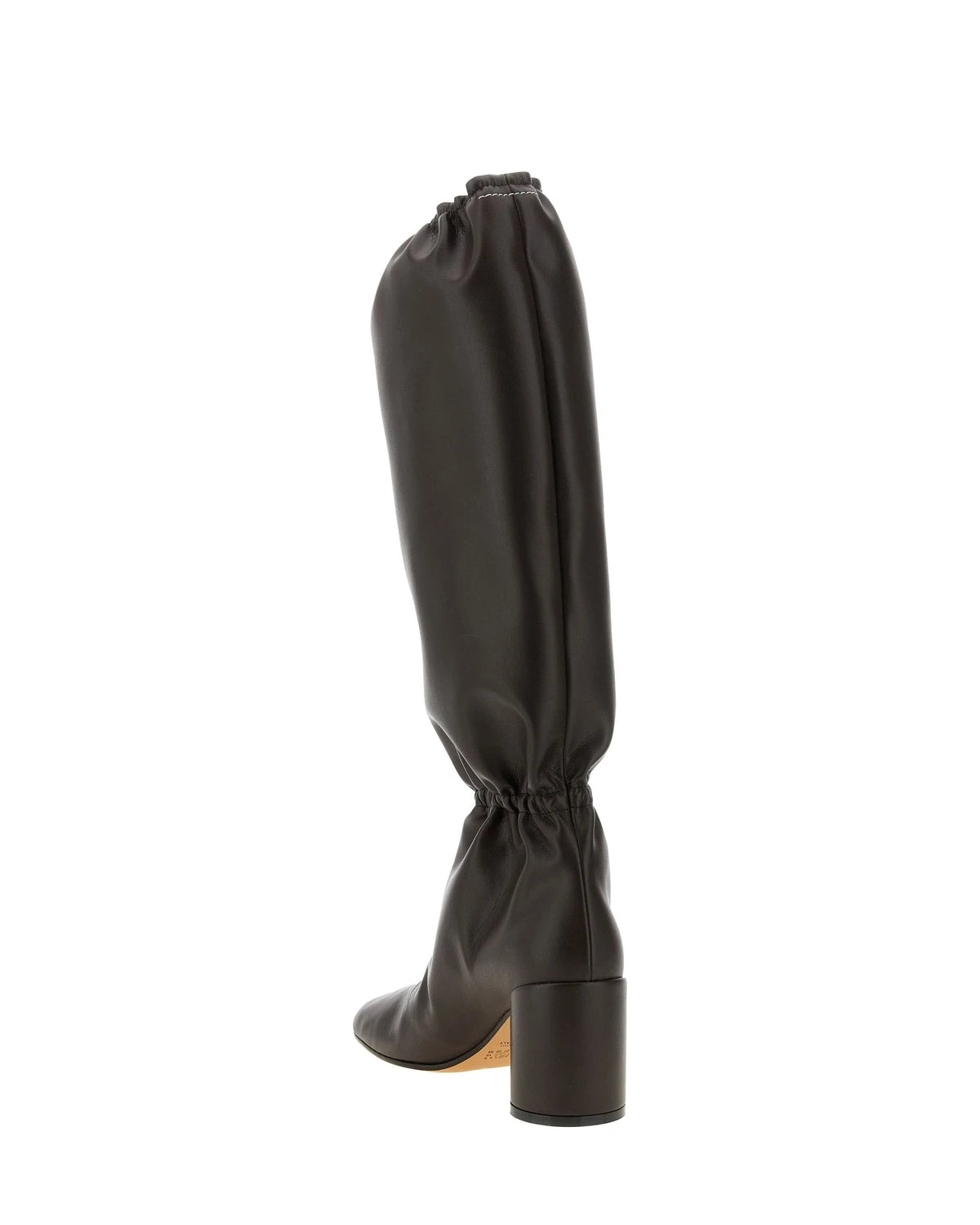 MM6 Maison Margiela Knee High Boots in brown, Polyurethane — view 3