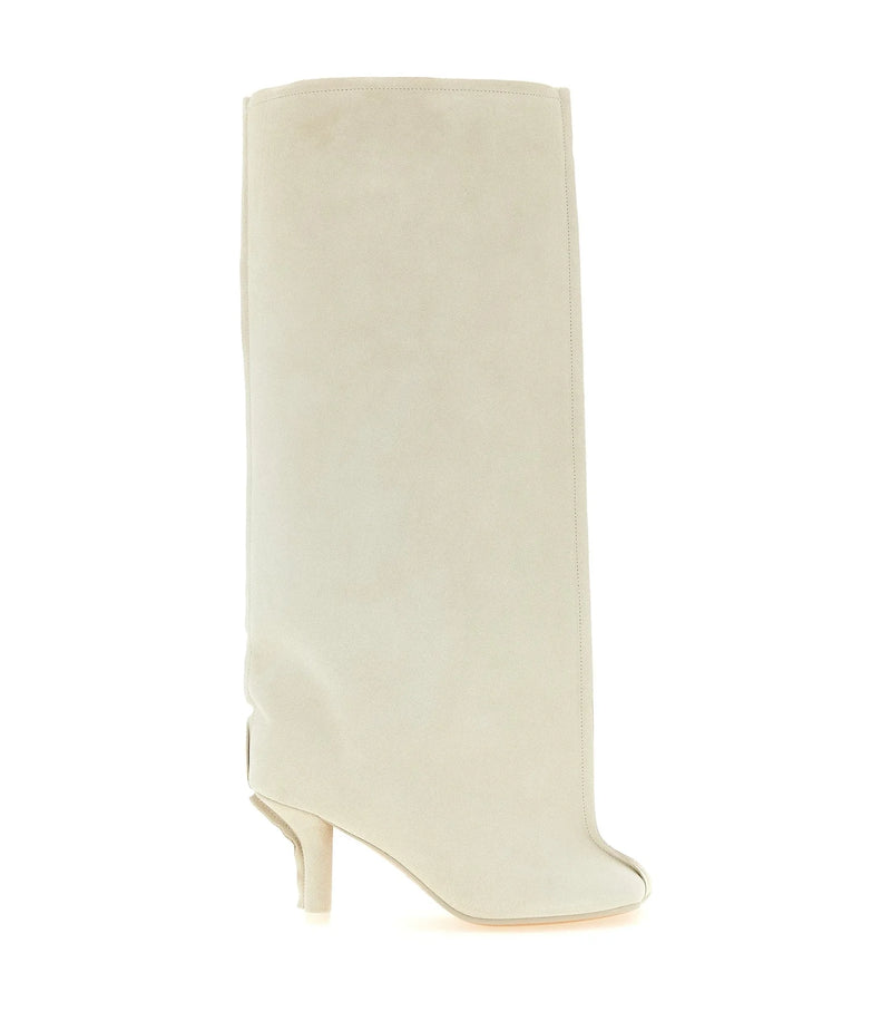 MM6 Maison Margiela Knee High Boots in white, Cow Leather