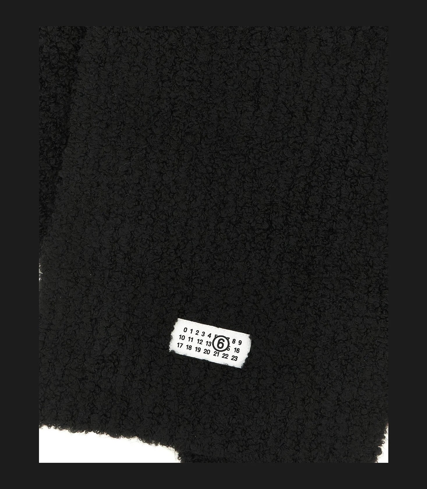 MM6 Maison Margiela Scarves & Shawl in black, Acrylic — view 3