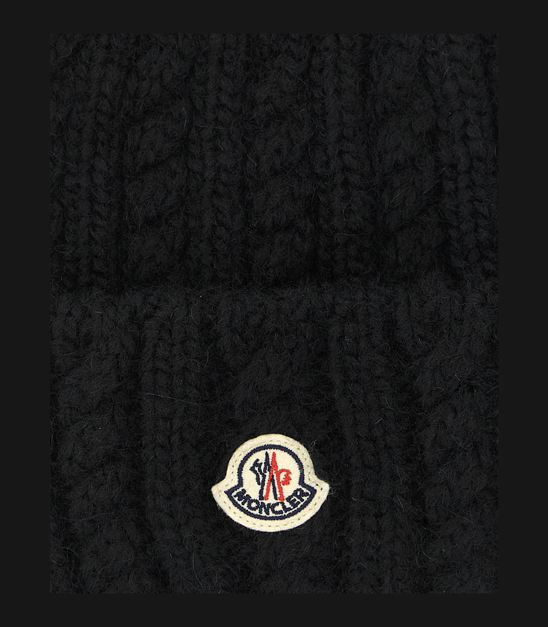 Moncler Beanie in black, Alpaca — view 3