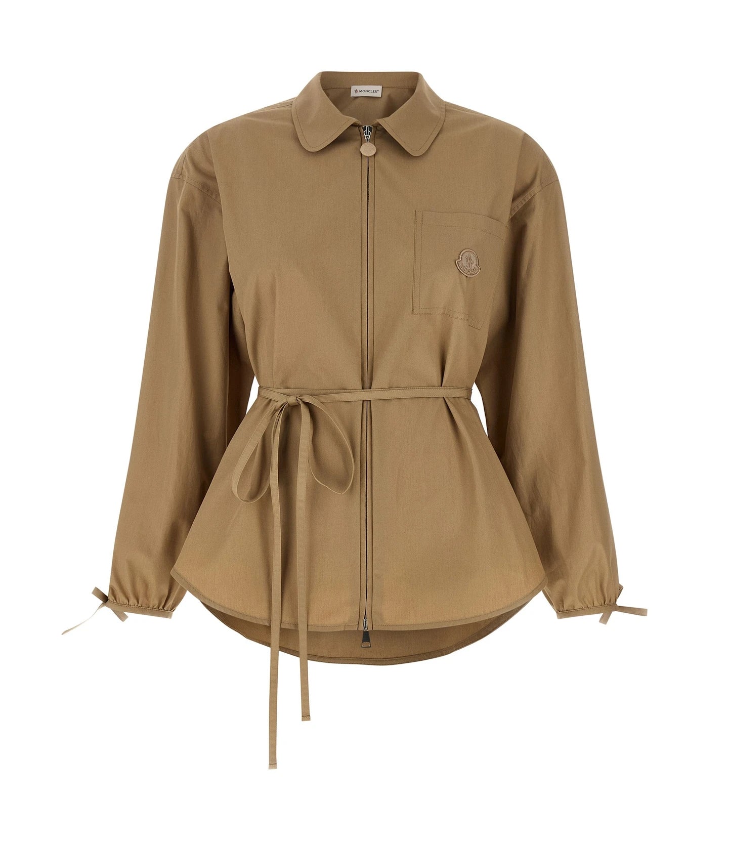 Moncler Bolero Jacket in beige, Cotton