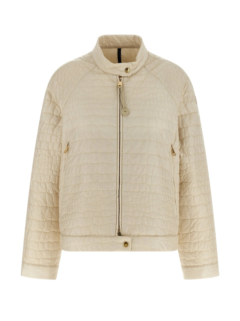Moncler Bomber Jacket in beige, Polyamide