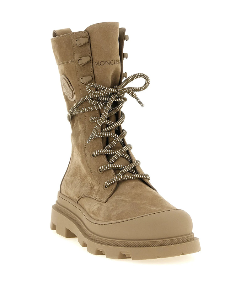 Moncler Boots in beige, Leather — view 2