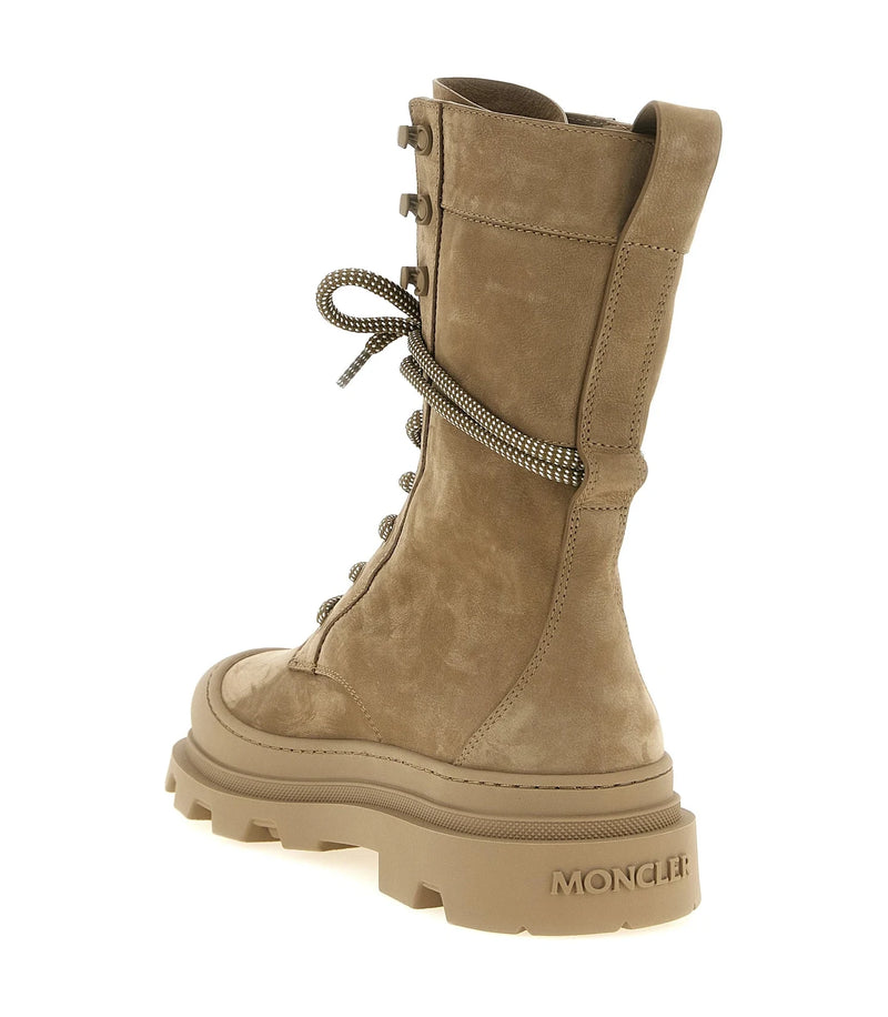 Moncler Boots in beige, Leather — view 3