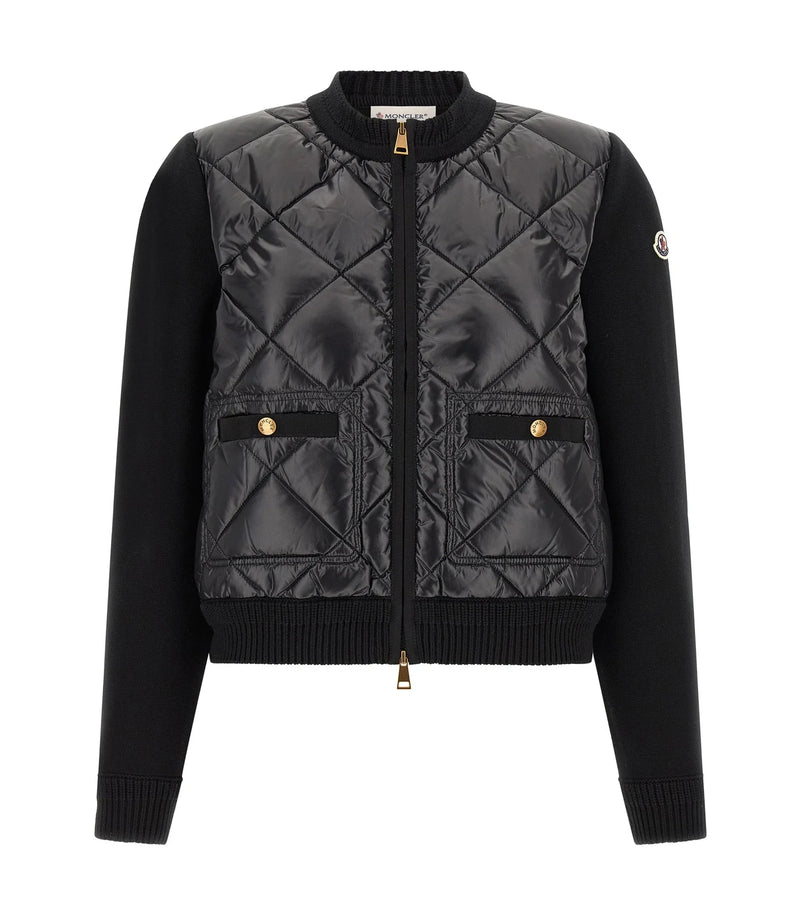 Moncler Cardigan in black, Polyamide