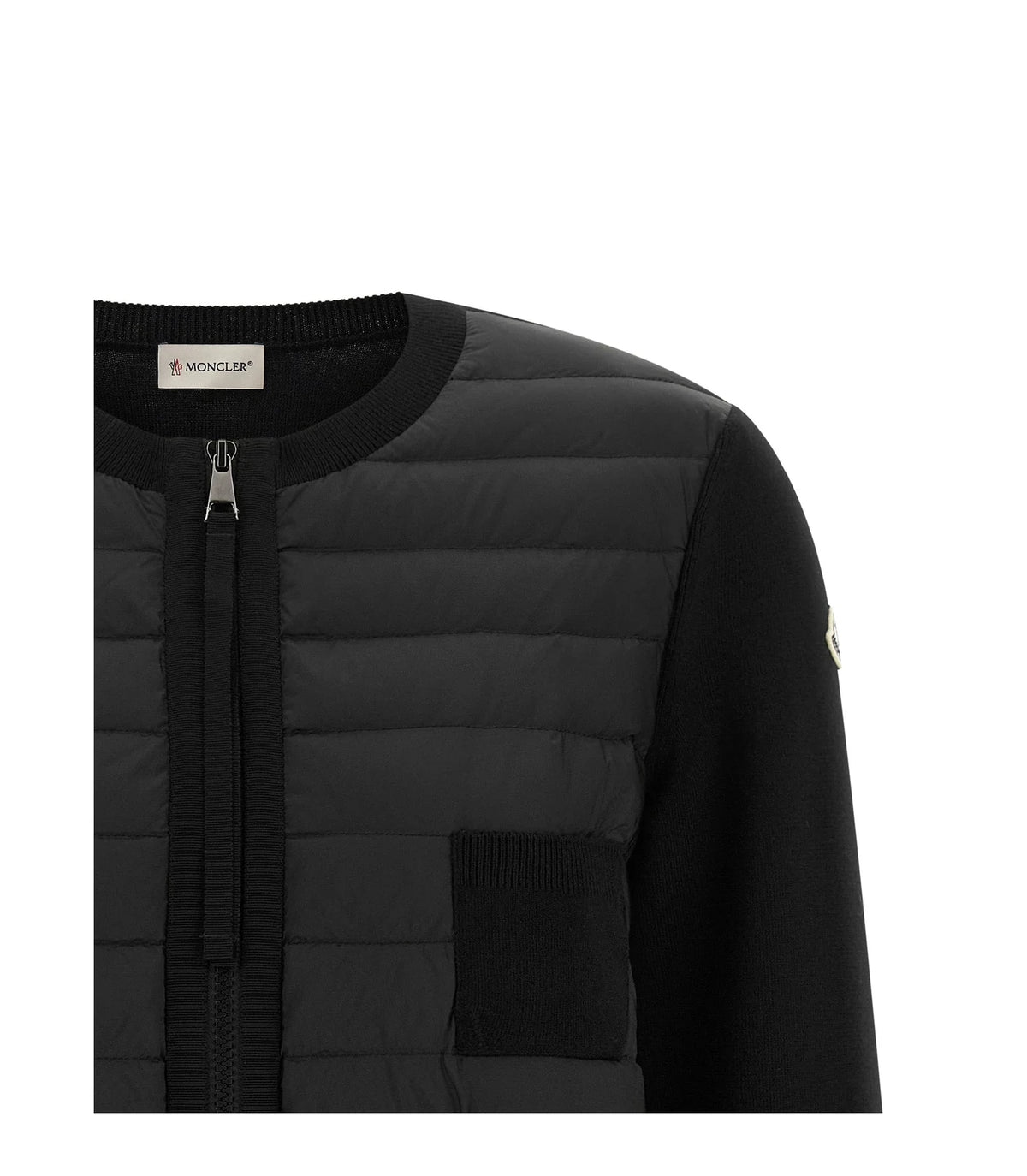 Moncler Cardigan in black, Polyamide — view 3