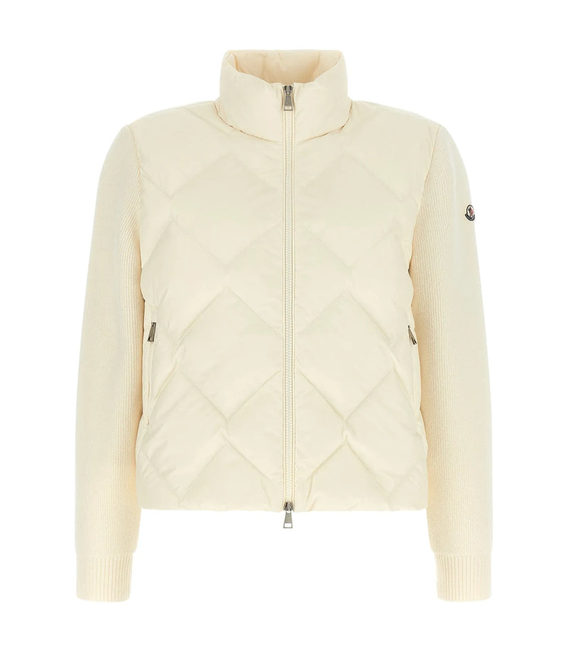 Moncler Cardigan in white, Polyester