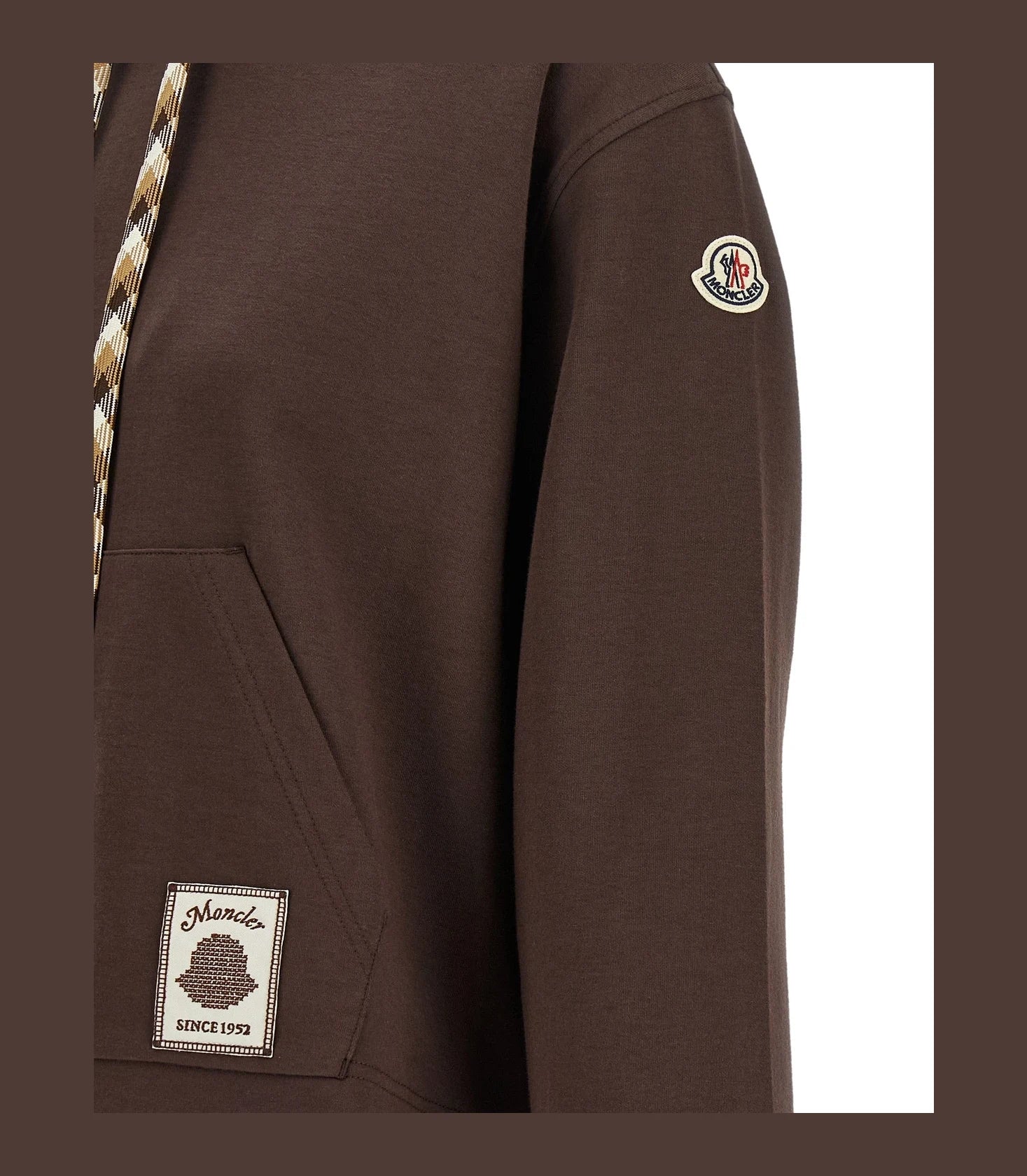 Moncler Hoodie in brown, Cotton — view 4