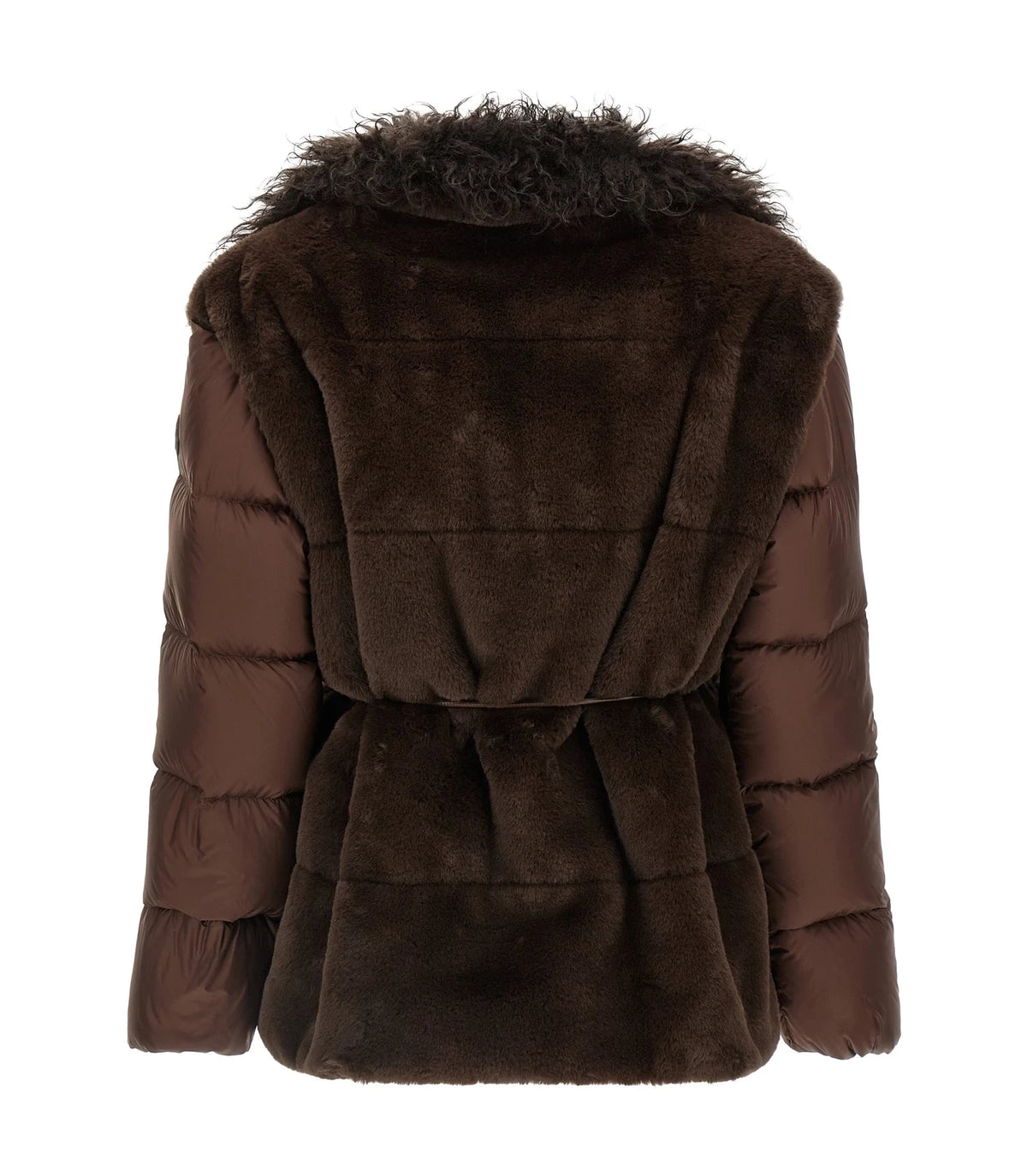 Moncler Puffer Jacket in brown, Polyester — view 3