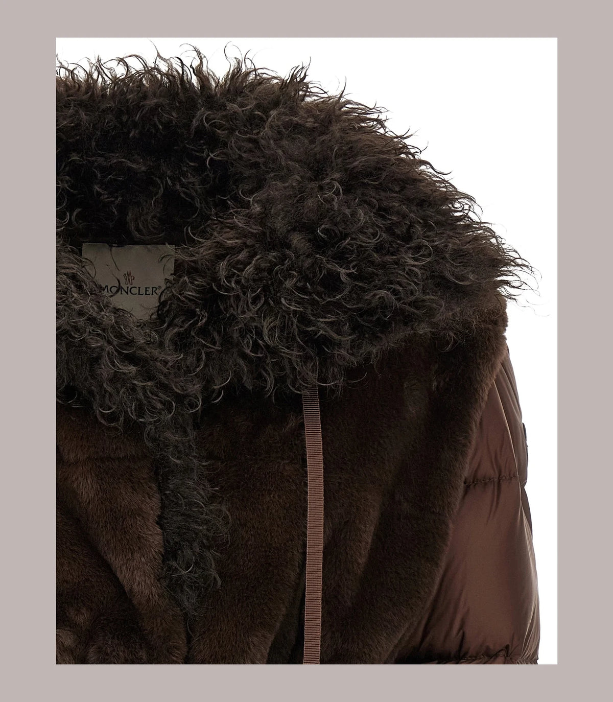 Moncler Puffer Jacket in brown, Polyester — view 4