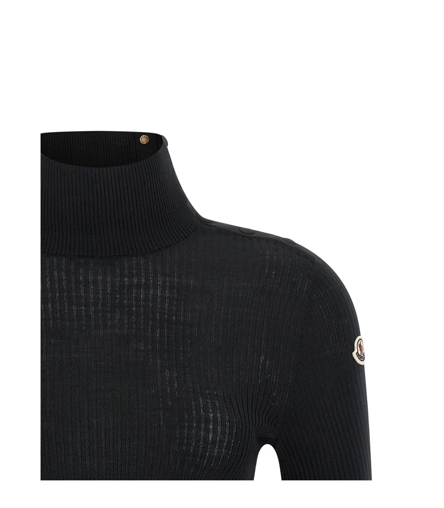 Moncler Sweater in black, Virgin Wool — view 3