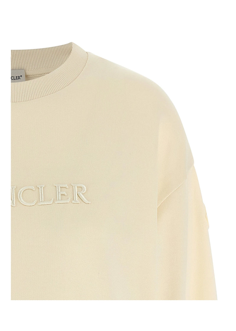 Moncler Sweatshirt in beige, Cotton — view 3
