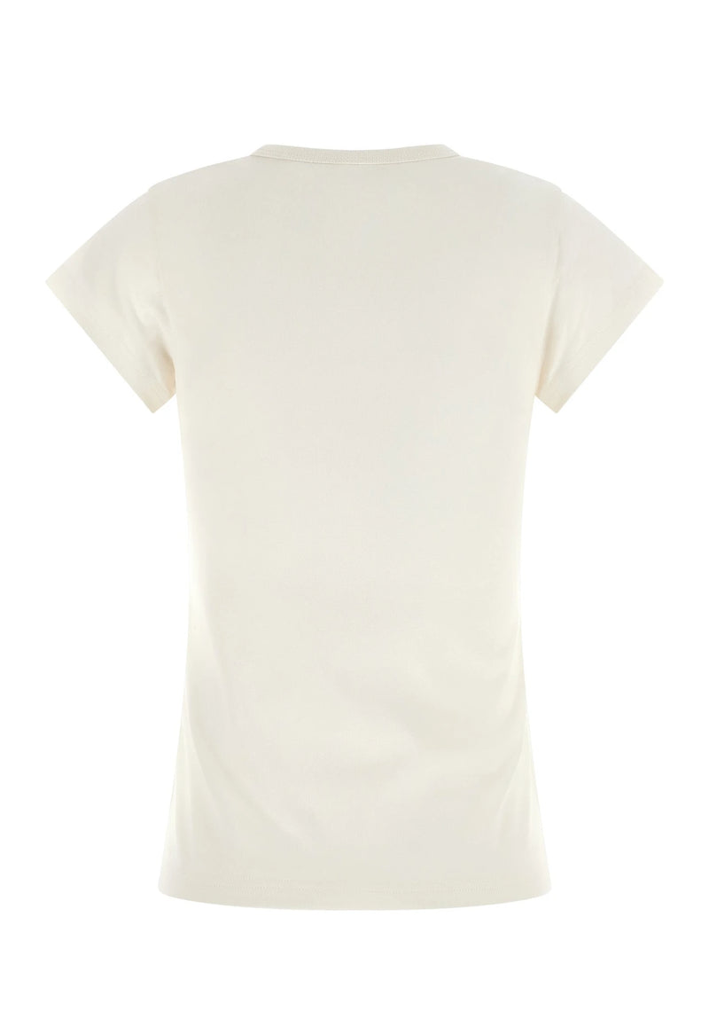 Moncler T-Shirt in white, Cotton — view 2
