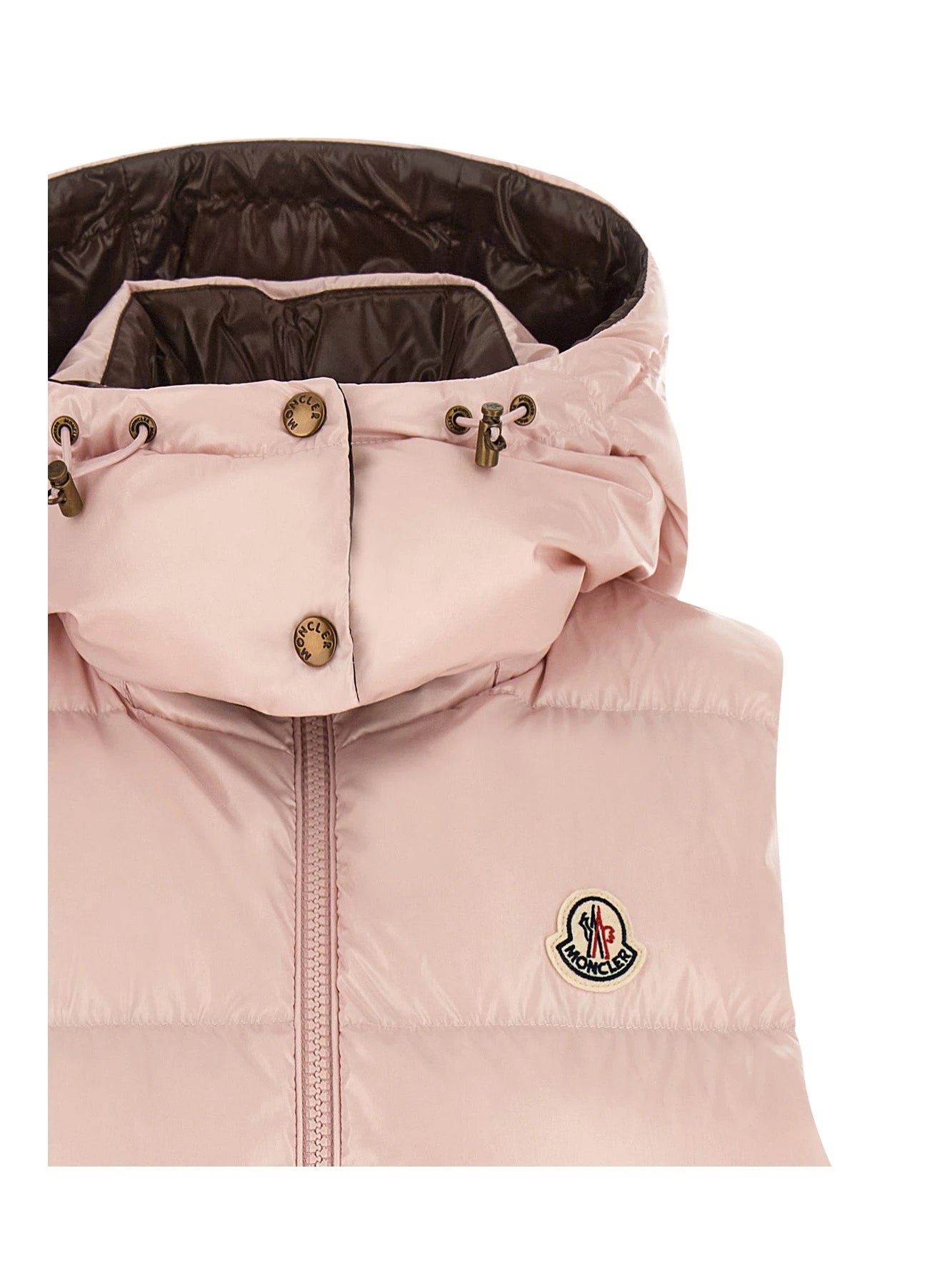 Moncler Vest in pink, Polyamide — view 4