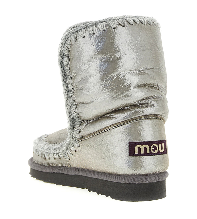Mou Ankle Boots in silver, Sheepskin Leather — view 3