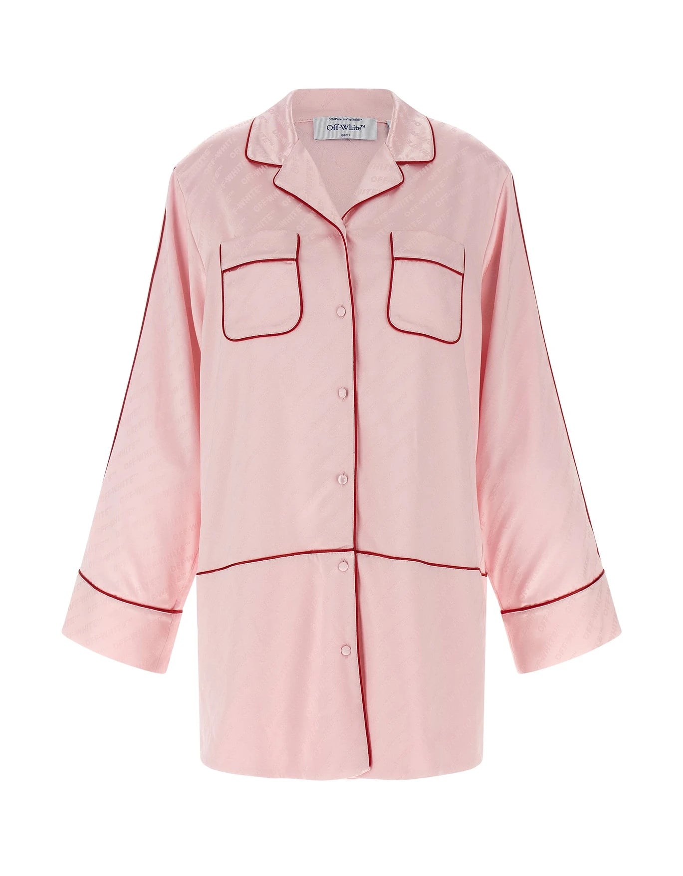 Off-White Dress Shirt in pink, Viscose