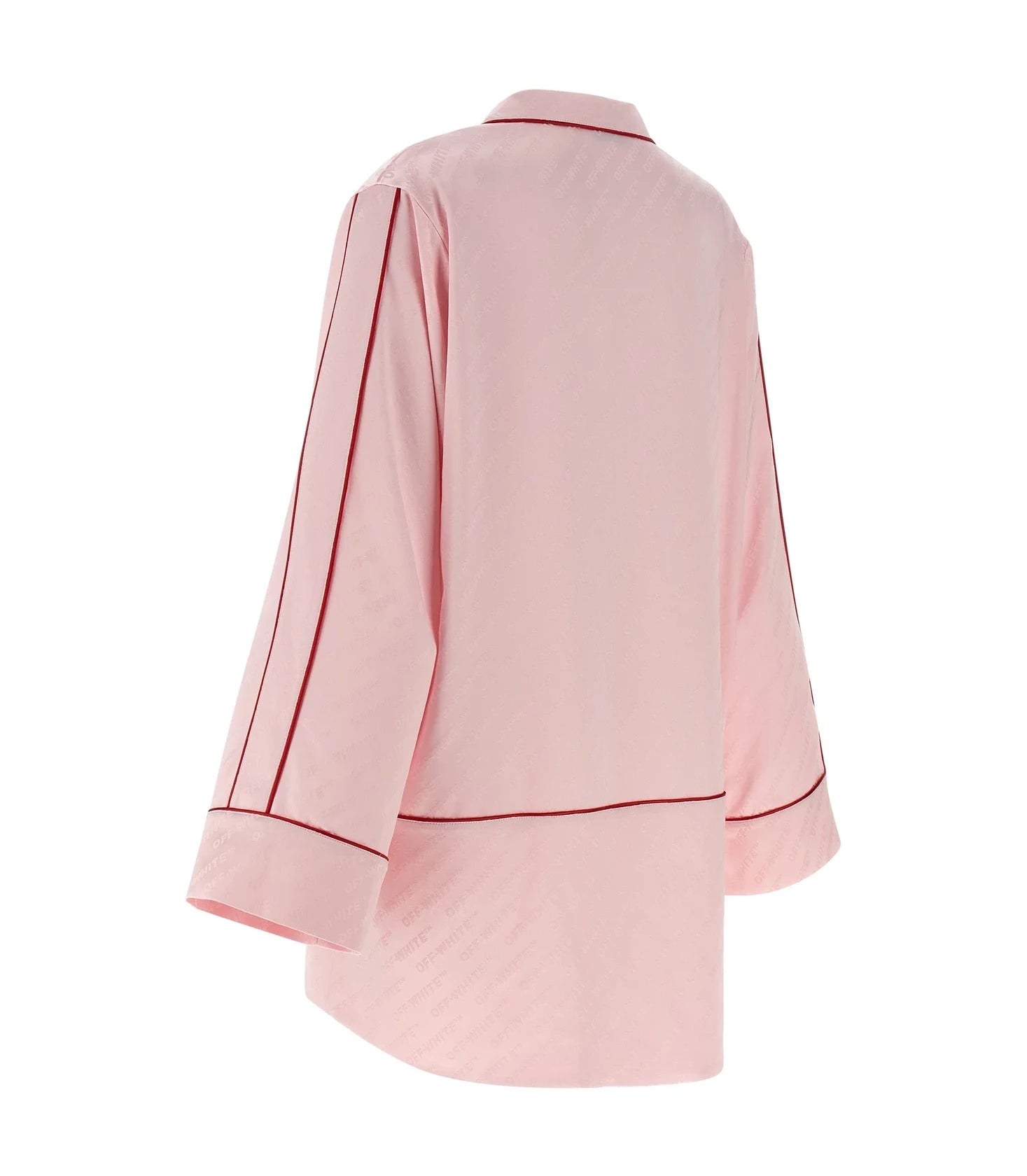 Off-White Dress Shirt in pink, Viscose — view 3