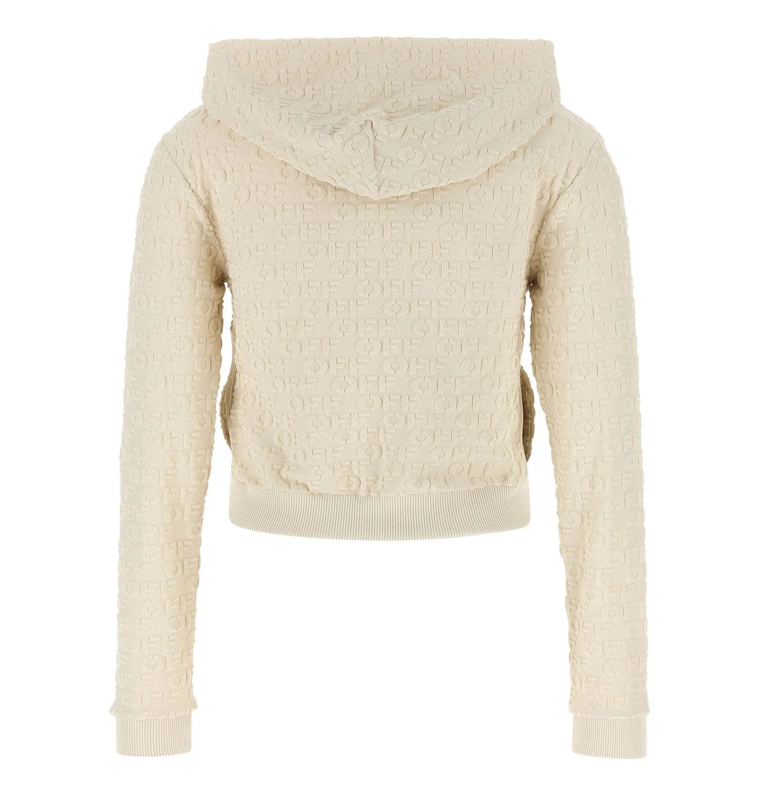 Off-White Hoodie in beige, Cotton — view 2
