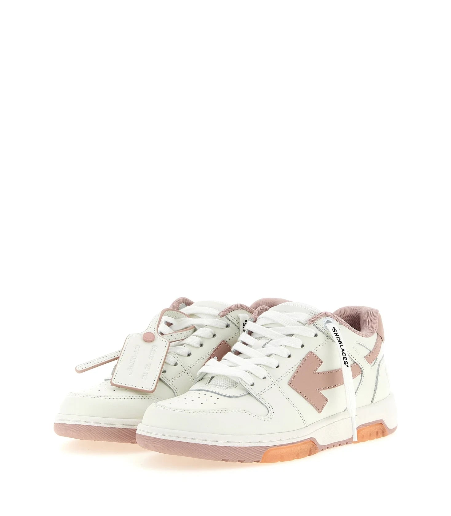 Off-White Sneakers in pink, Leather — view 2